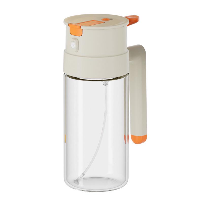 22OZ Glass Oil Bottle with Handle for Air Fryer, BBQ, Salad, and Baking