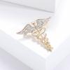 Fashionable Sophisticated Angelic Wing Lapel Pin with Dripping Oil Designs Contrast Accessory for Party Supplies Costumes