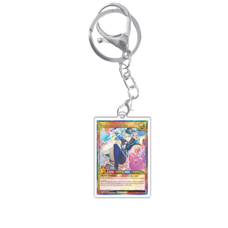 Keychains for Yugioh Rush Duel Rd Princess Cosmos Deathtacle Acrylic Pendant Backpack Ornament Decoration Anime Game Fans Gift
