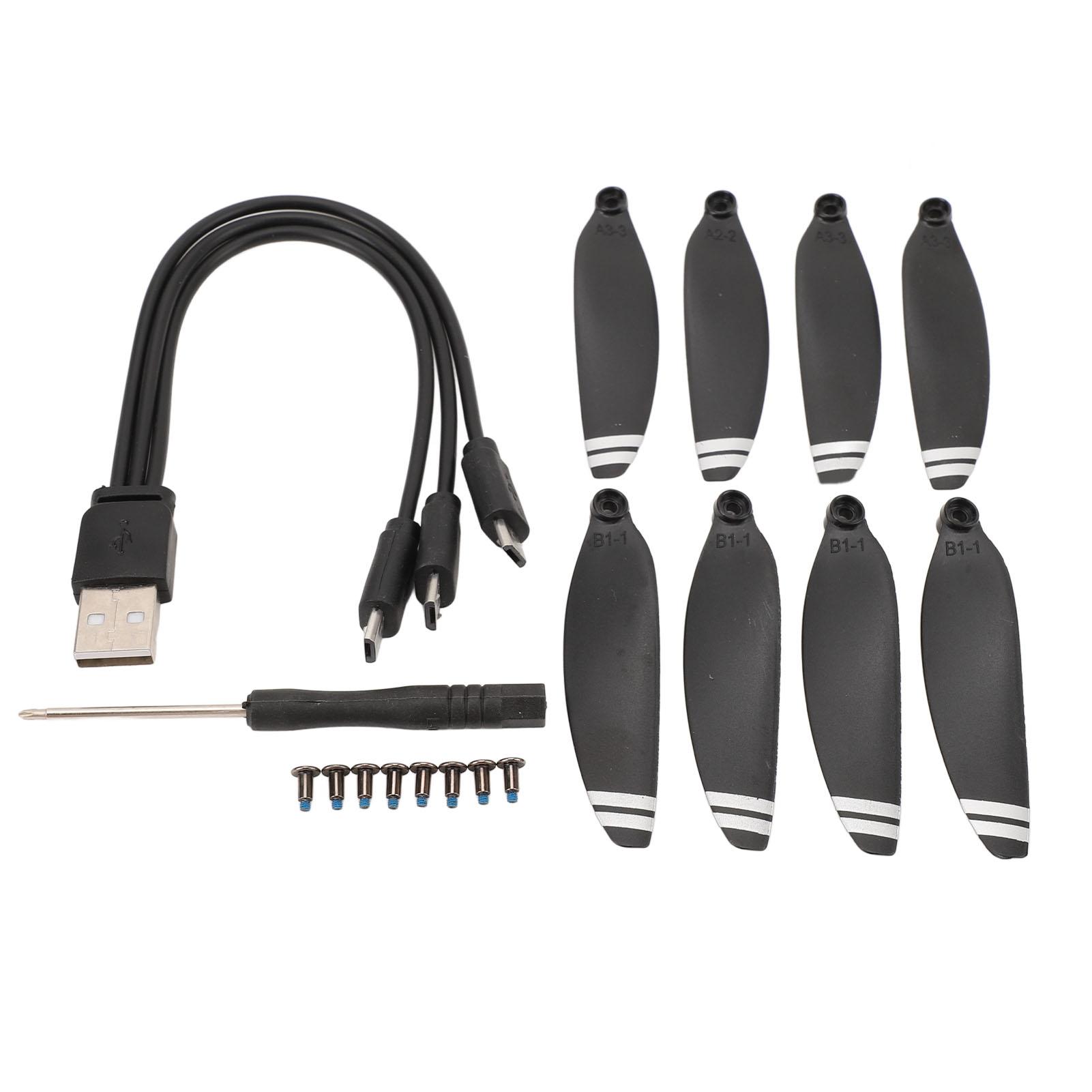 

8 шт. 2,5-дюймові гвинти для E88 E58 RC Drone Quadcopter Запасні лопаті Низький рівень шуму