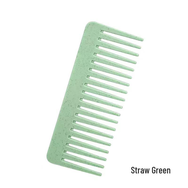 Weizenstroh Glattes Haar Massage Anti-Verhedderung Flach & Breit gezahnter Glättkamm