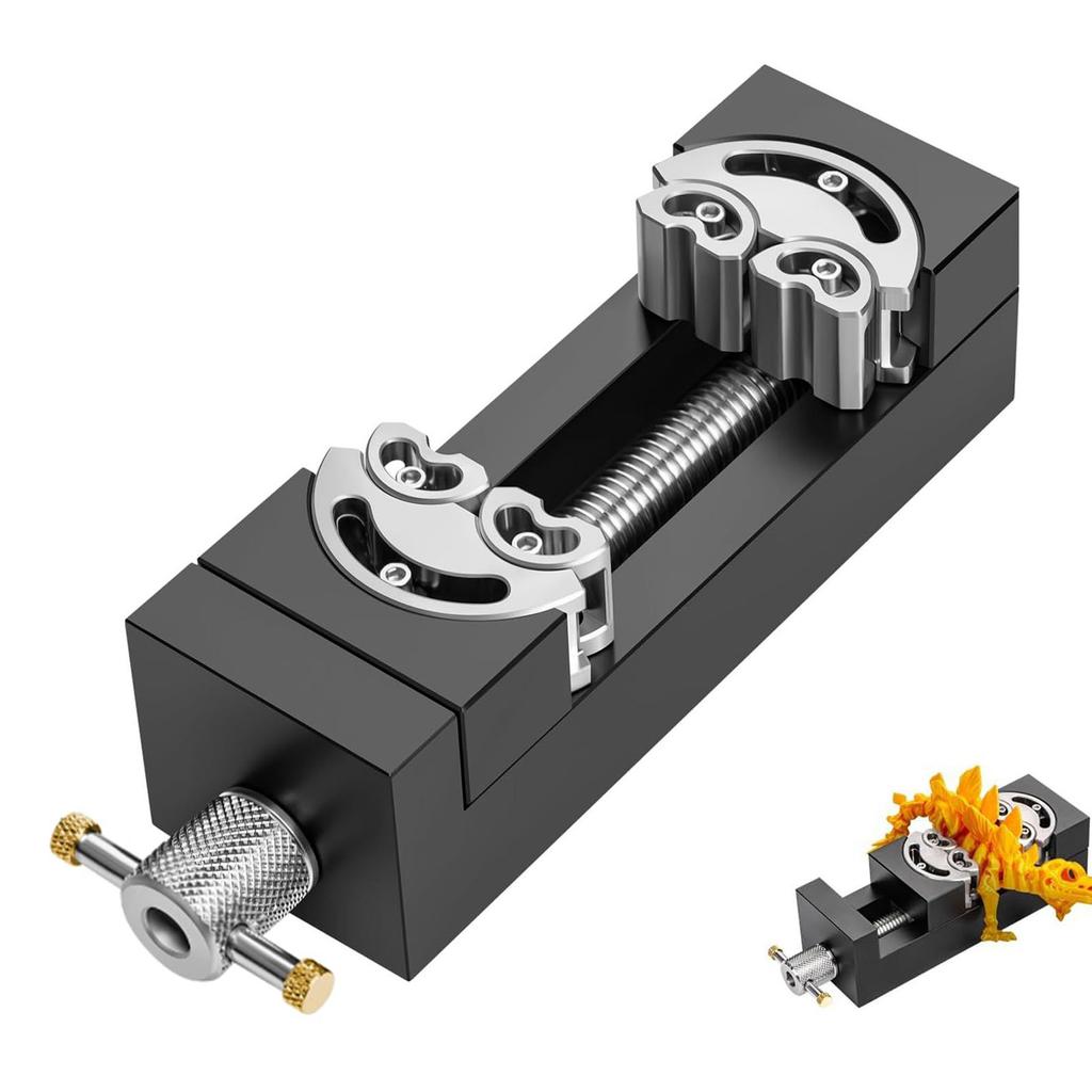   Vise Clamp Heavy Duty Self Adjusting Drill Press Vise for Jewelry Craft Model Making Repair