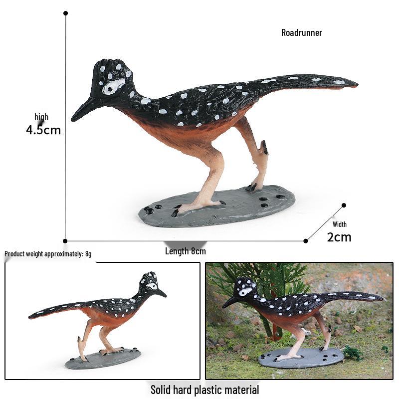 Children's Animal Simulation Toy Set: Eagle, Falcon, Secretary Bird, Owl Figurines