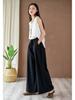 2025 Summer Women's Retro Cotton & Linen Wide-Leg Pants