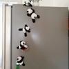 Cute Soft Plush Panda Fridge Magnet Durable Fabric Whiteboard & Refrigerator Decor Perfect For Gifting Organizing Home Decor