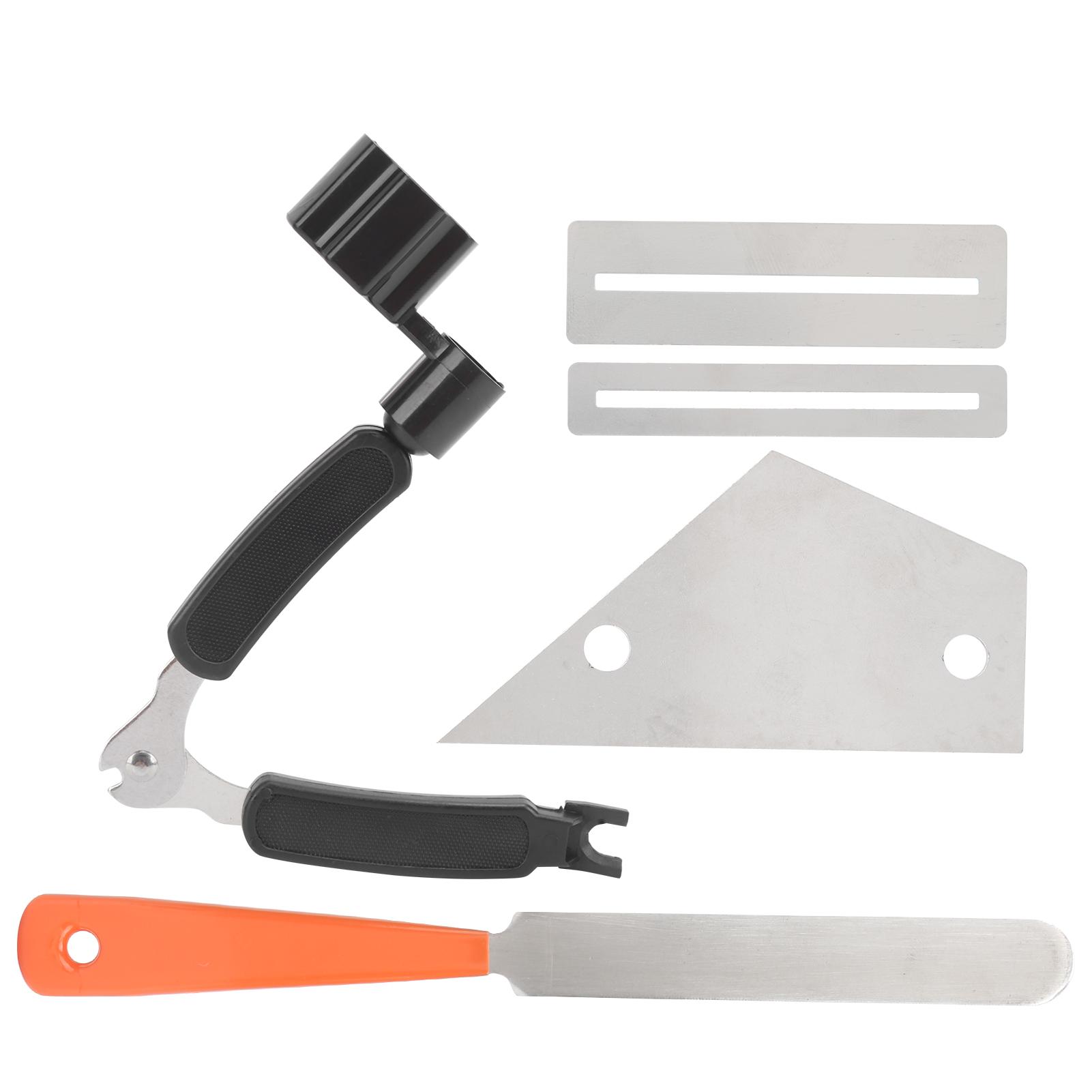 

3 в 1 Набор инструментов для напильника из нержавеющей стали для струн, защитная прокладка для гитарного грифа