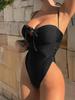 2024 Women's Solid Color Sexy One-Piece Bikini Swimsuit (Model: LJ6592)