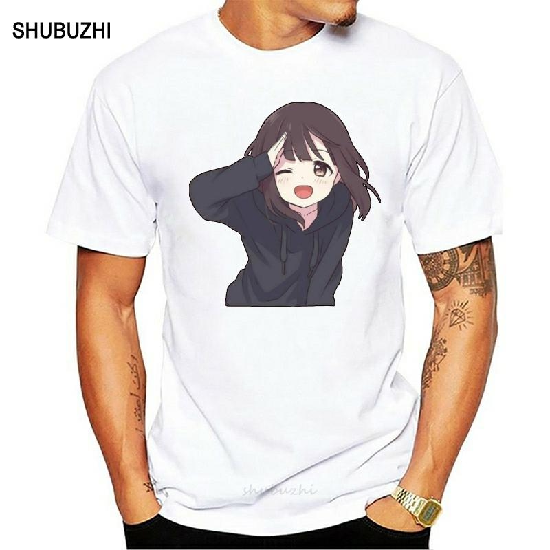 shubuzhi Men Summer New Brand MenS O Neck Short Sleeve Cotton Mens Cute Girl Boy Unisex Game Menhera T Shirt Design
