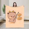 Super Warm BlanketStudents Picnic Bubu Dudu Halloween Throw Blanket  Flannel Bedspread For Living Room Aesthetic Sofa Bed Cover