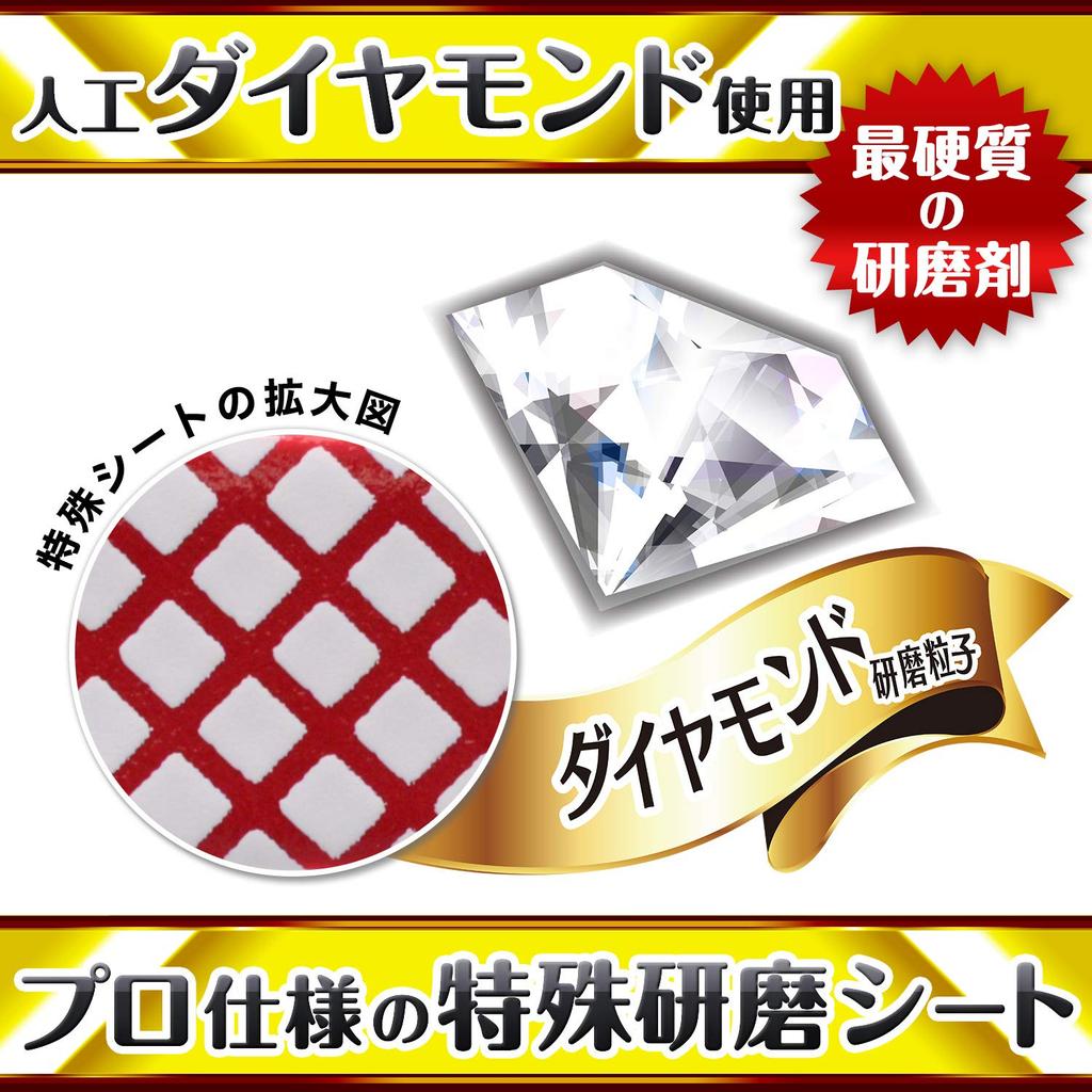 LEC Gekiochikun Mirror Diamond Scale Set of 2 Remover, Reusable,