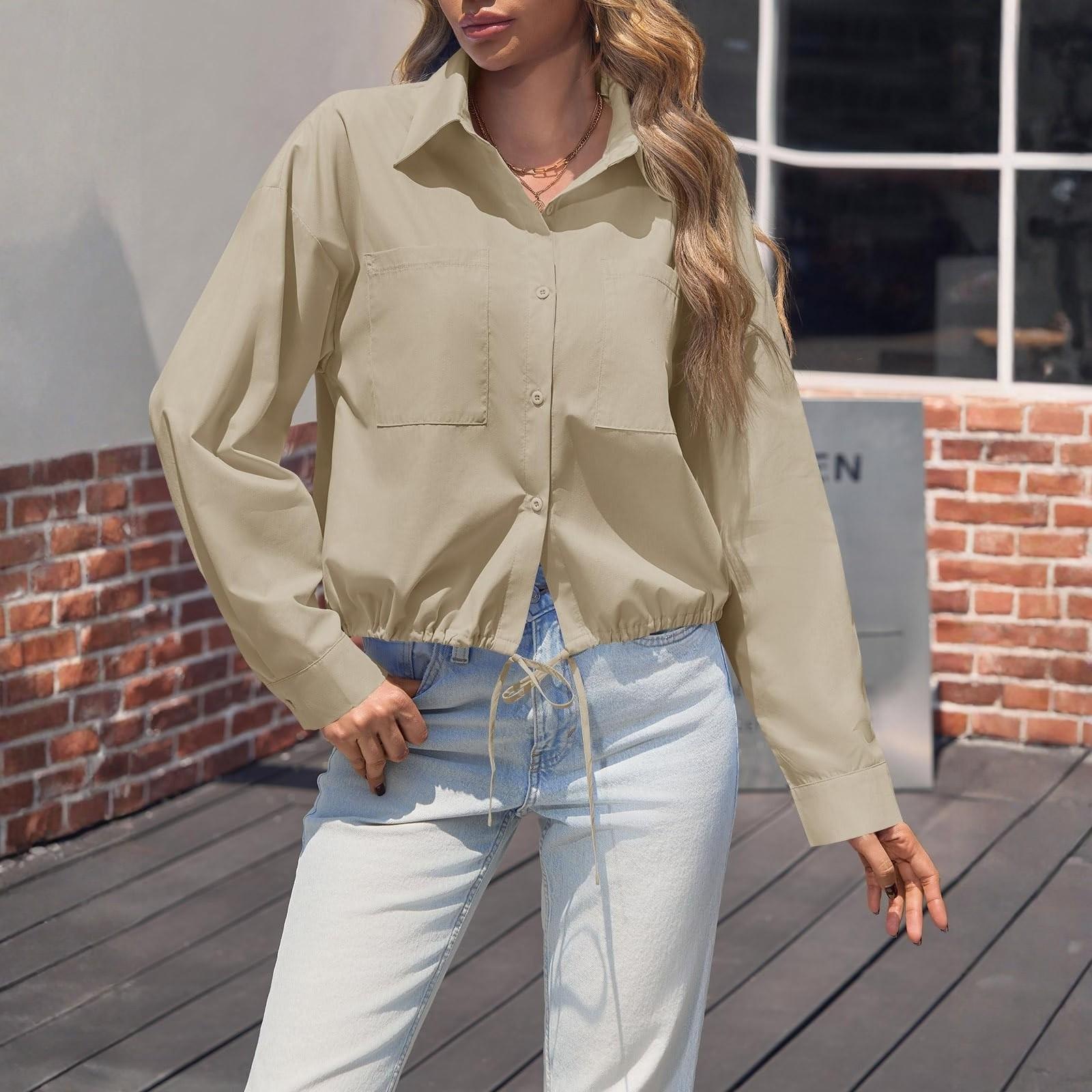 

Женский однотонный повседневный свободный топ XXL хаки