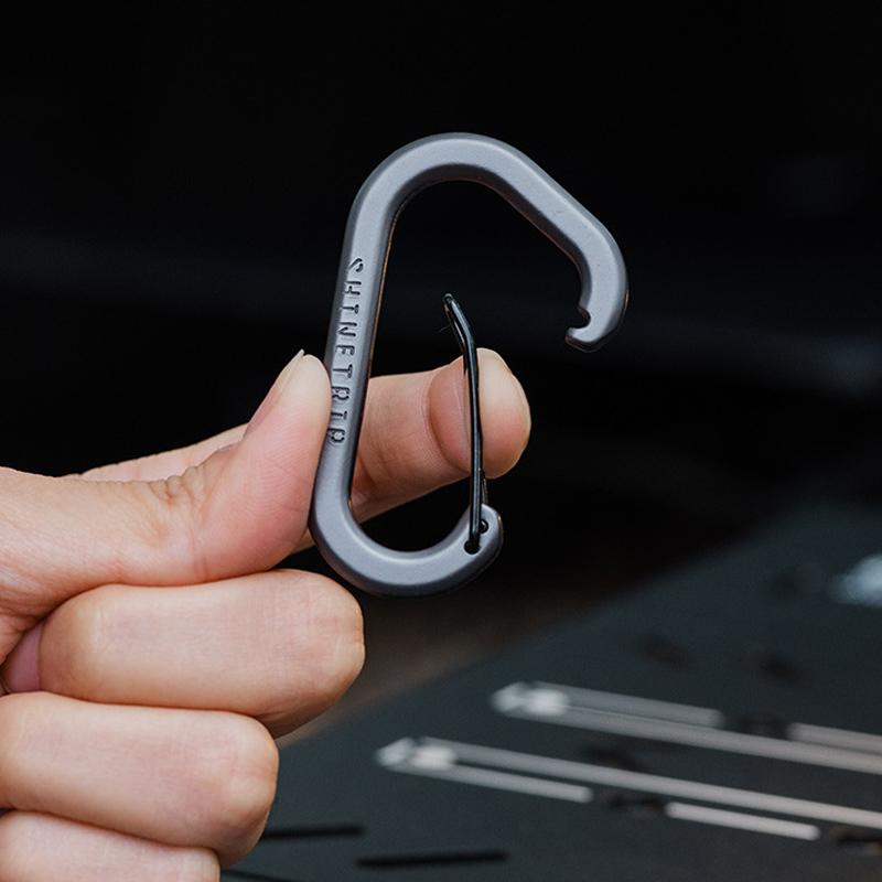 2Pcs D Ring Carabiner Outdoor Survival Gear Lightweight Handbag Strap Clips For Hiking Camping Climbing Accessories