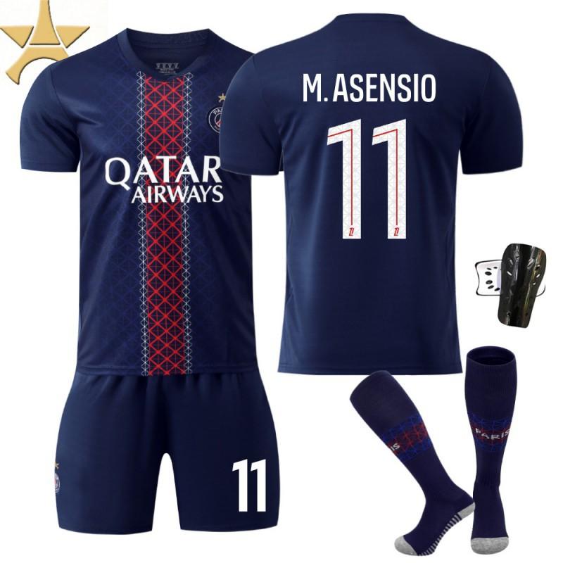 

25-26 Paris Home No. 10 Dembele 14 Dou Children s Clothing Football Suit Men s 7 Kwara Jersey With Stars XS