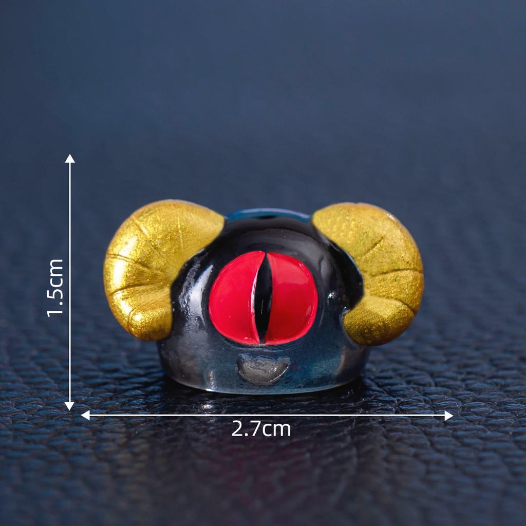 Cute Halloween Monster Crystal Ball Ornament Resin Home Desktop Mini Miniature Figurines Miniature Landscape Home Decoration