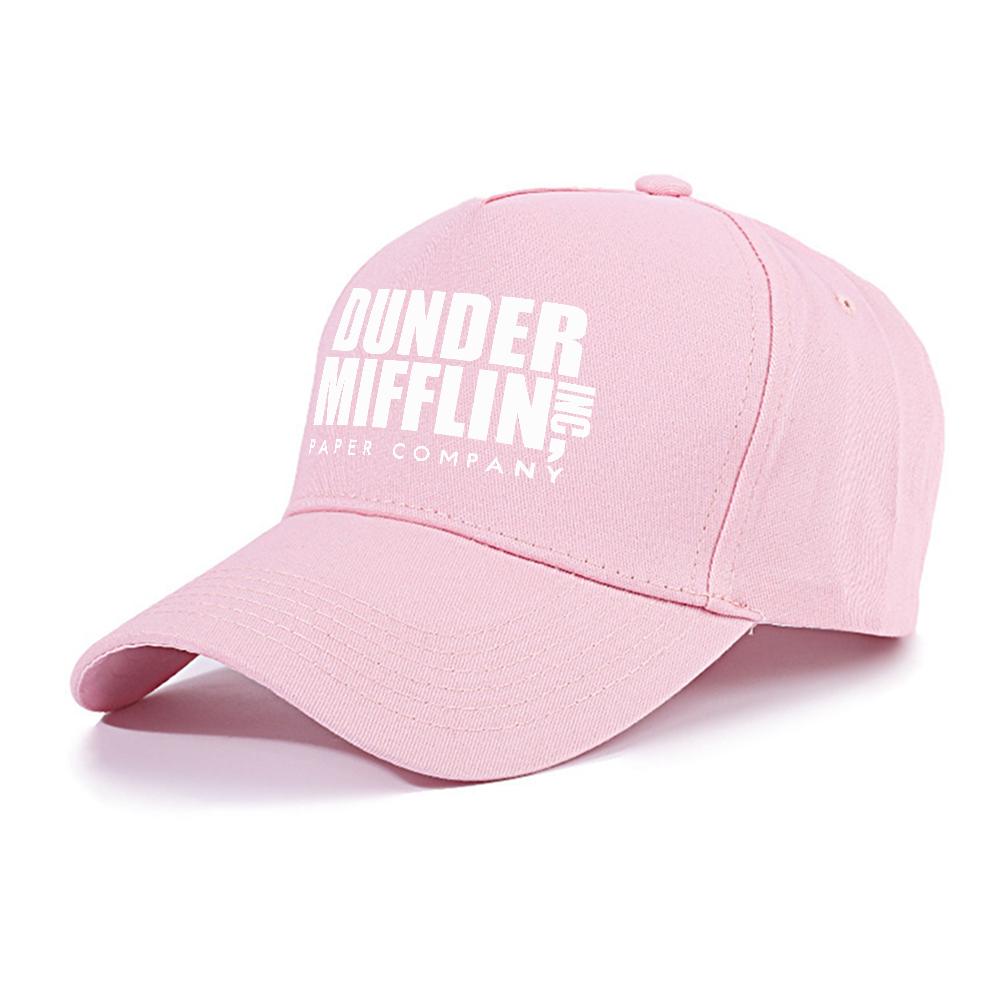 Classic Dunder Mifflin Logo Baseball Cap Unisex Athletic Hats Adjustable Size Outdoor Graphic Print Gorras