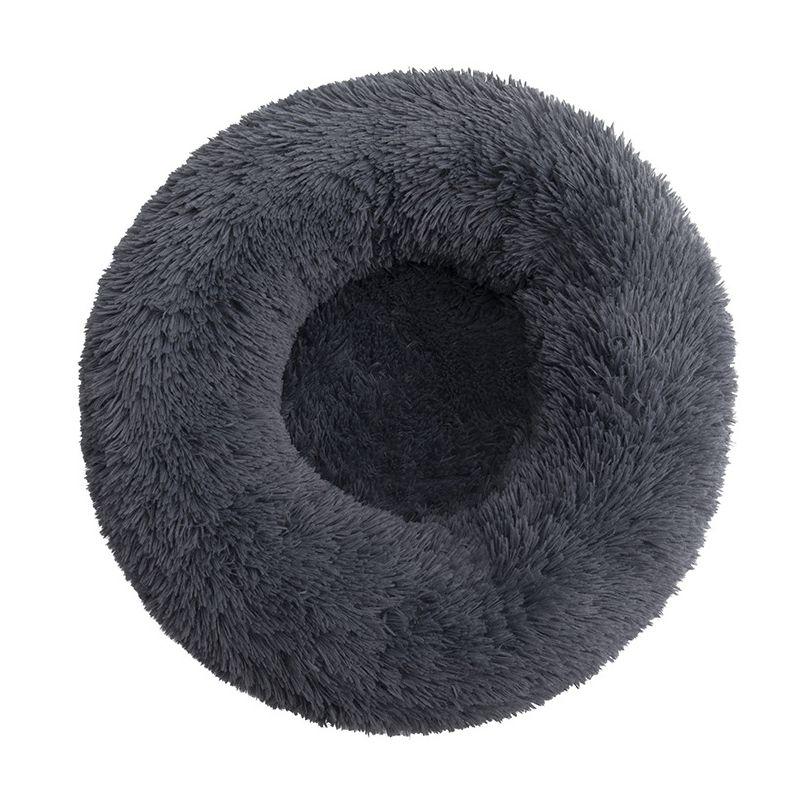 

Кошка Собака Питомец Успокаивающая Кровать Кровати Большая Подстилка Удобный Щенок Моющийся Пушистая Подушка Плюшевый Dark Gray,Dia.40cm/15.7in