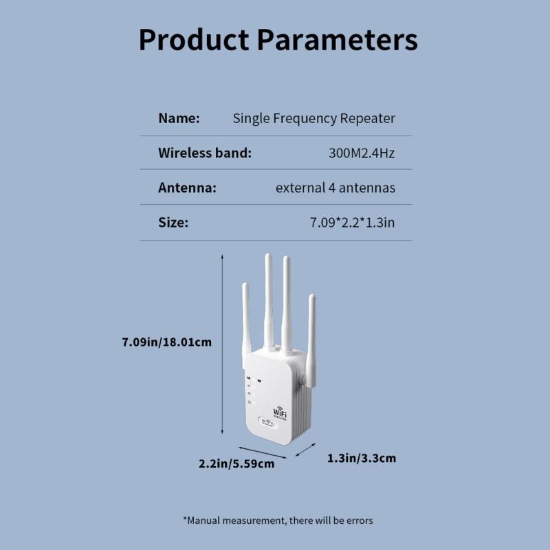 300Mbps WiFi Signal Amplifier Wireless Networking Router Repeating Wall Extender Accessories Enhancer Home Penetration