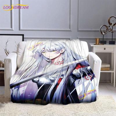 Cartoon Hanyou No Yashahime Printed Blanket Inuyasha Flannel Blanket Throws On Sofa Bed Home Bedspread Warm Gifts for Kids