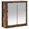 VidaXL Bathroom Wall Cabinet Mirror Smoked Oak 60x21x60 Cm, Hanging Bathroom Cabinet, Wall Unit of 861899