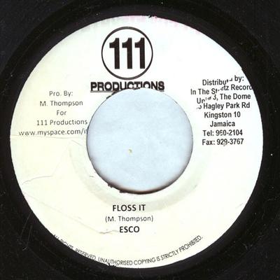 7inch Record MATHEW 'ESCO' THOMPSON / MACKA DIAM - Floss It / House Colour NONE 111 Productions 2008 Jamaica Reggae, Ska & Dub Used
