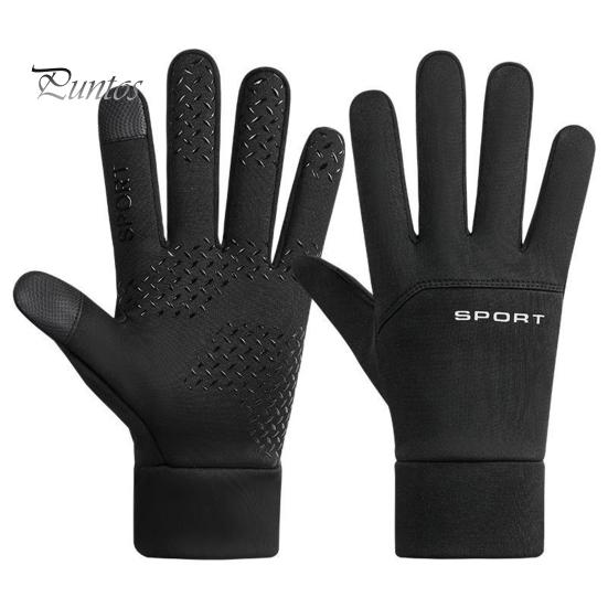 Winter Driving Gloves Waterproof Thermal Windproof Touch Screen Fleece Lined Cold Weather Cycling with Anti-Slip Grip for Skiing Hiking