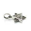 [Silver One] bi Sterling Silver 925 Freemason Eye of Providence Pendant Necklace for Men, Hexagram Star