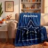 Dallas Cowboys Custom Flannel Blankets Soft Warm Cozy Throws for Home Decor Holiday Gifts