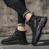 New Fashion Autumn And Winter Men's High Top Martin Boots Students Male Boys Trending Soft Sole Work Shoes Labor Protection Martin Sneakers