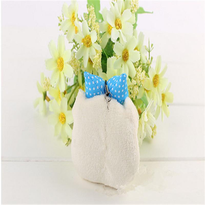 Niedliche Schleife Schwein Kleine Plüschtiere für Mädchen 8CM Super Mini Tier Stofftier Weicher Anhänger Paar Hochzeitsgeschenke