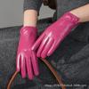 Winterfleece, verdickt, warm, koreanische Version, kurz, für Outdoor-Radfahren und Fahren, Touchscreen, echtes Lammleder