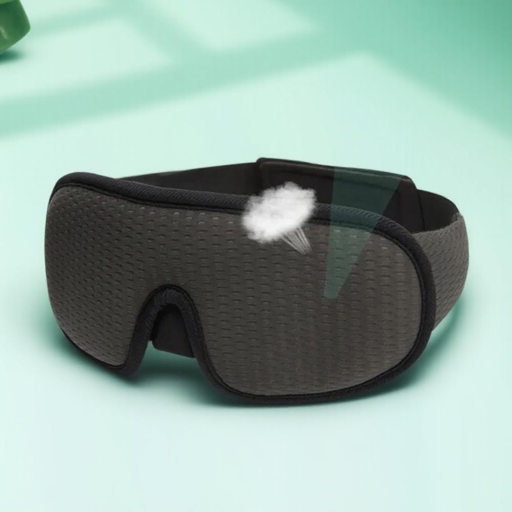 3D Breathable Sports Fabric Eye Mask for Men Women Sleep Eye Cover Ideal for Travel Night Sleep Napping