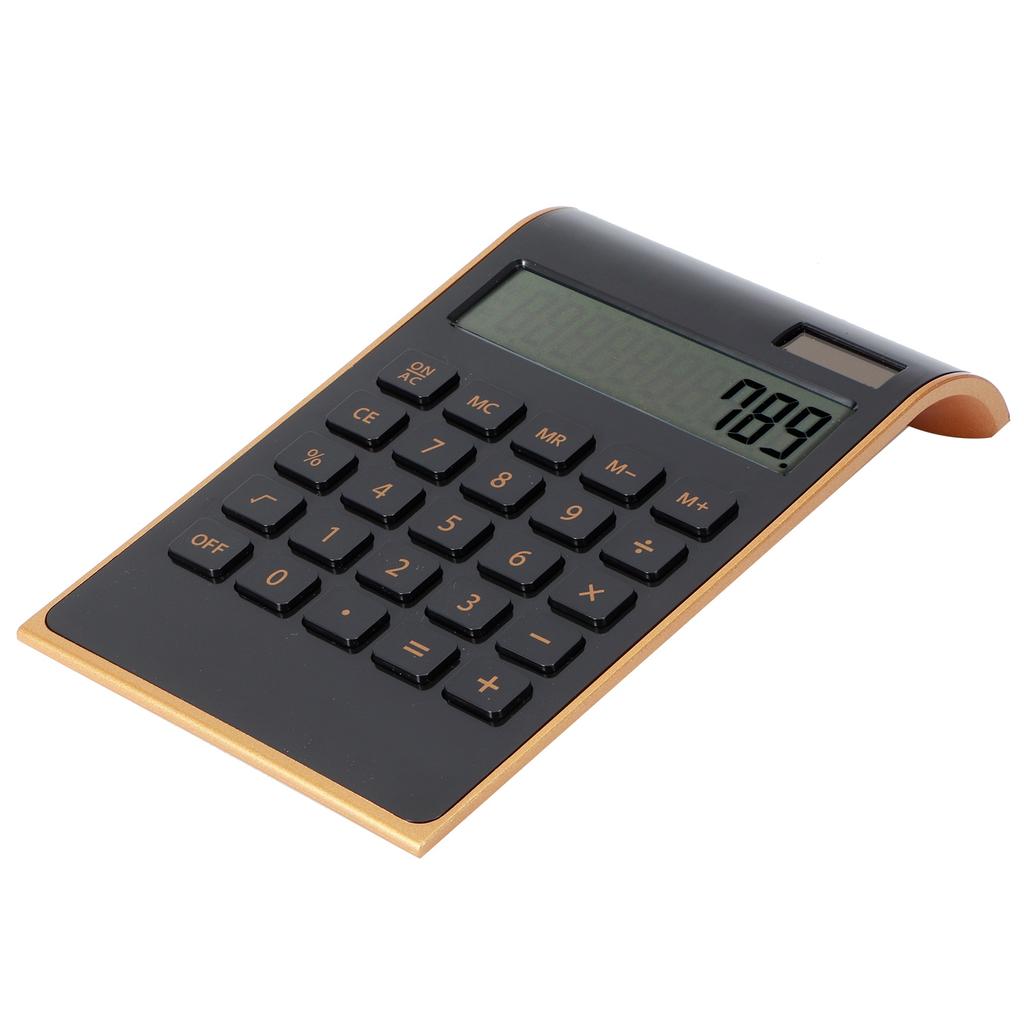 Portable 10 Digits Calculator Ultra Thin Solar Power Calculator for Home Office Business LCD Display