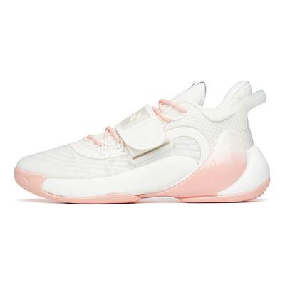Water Flower 3 Shock Absorption Non-Slip Wear-Resistant Low-Top Basketball Shoes Men Basketball Shoes White Pink 112221623-1