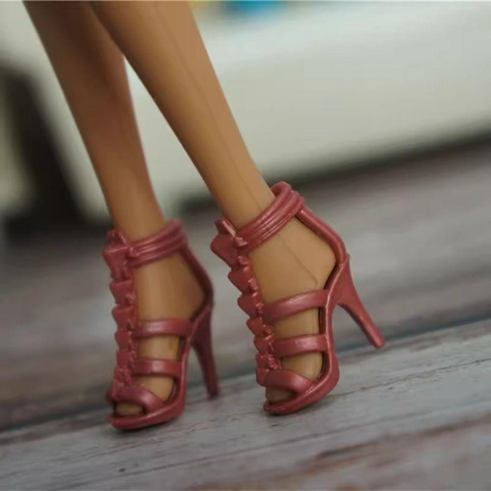 Fashion 30cm Doll Shoes 2.2~2.4cm Length Foot Dolls Accessories Female Doll Boots  Doll Accessories