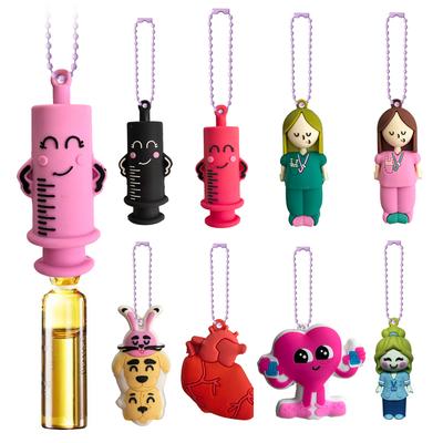 Ampoule Bottle Opener Keychain Syringe-Shaped Cutter Nurse Doctor Ampoule Bottle Opener Aid Medication Vial Breaker Tool