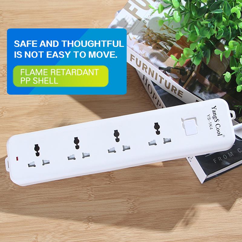 Multi-Standard Power Strip with USB: EU, US, DE, UK, Thai Compatibility