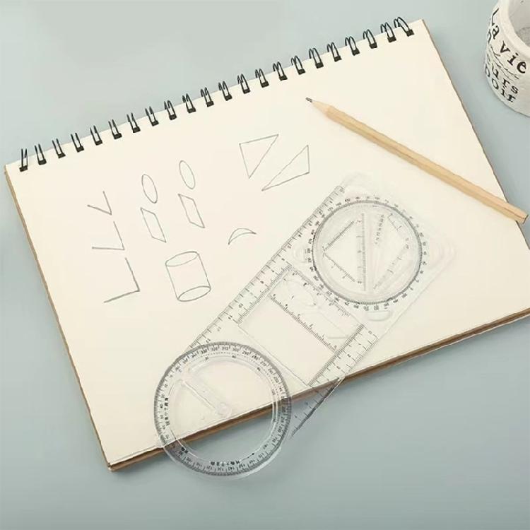 1/2/3 szt. Wielofunkcyjna linijka Linijka pomiarowa Linijka geometryczna Linijka kreślarska do rysowania