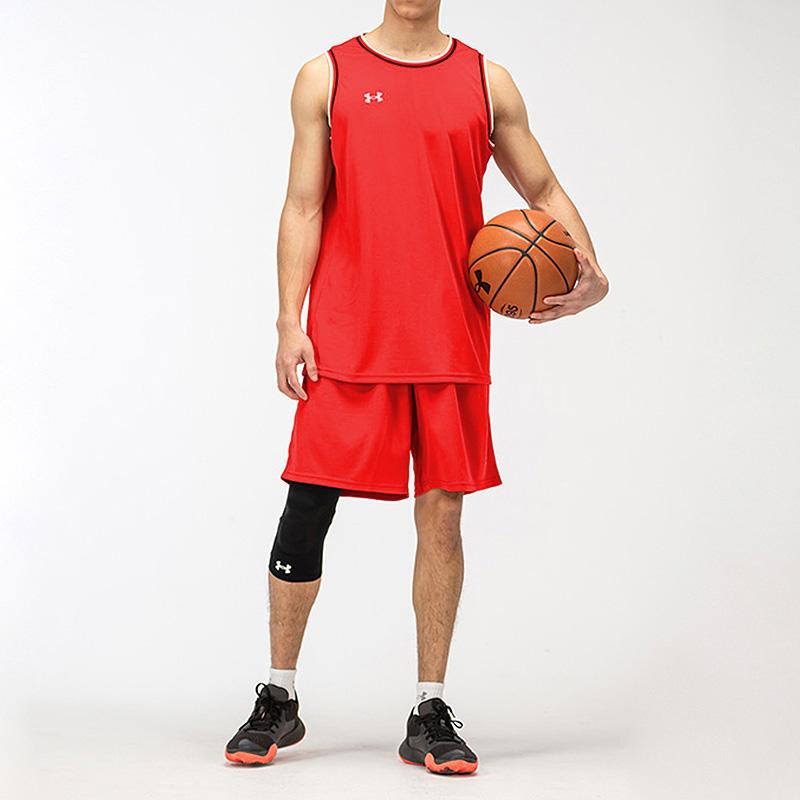 Under Armour Basketball Knit Training Shorts Men shorts Red 21500201-600