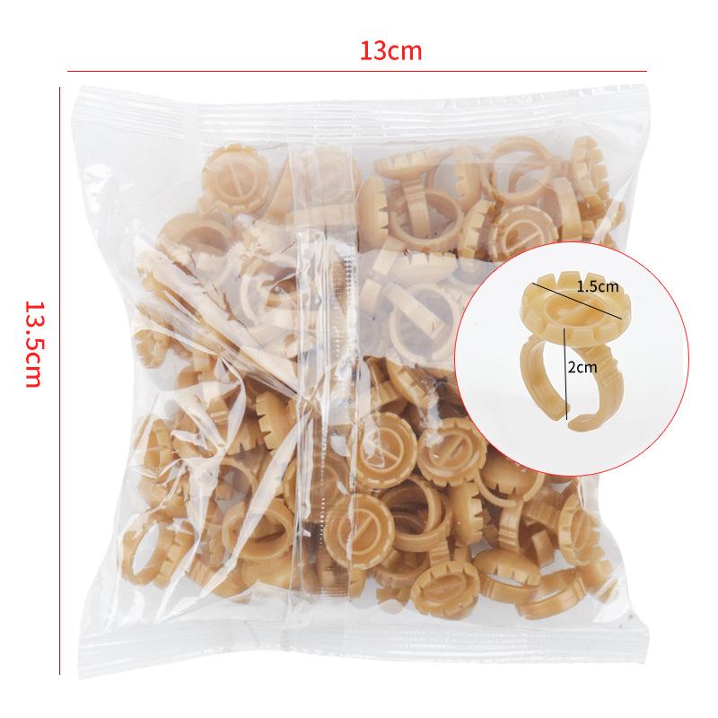 Multi-Color Microblading Pigment Ring Tray for Quick Blooming Makeup