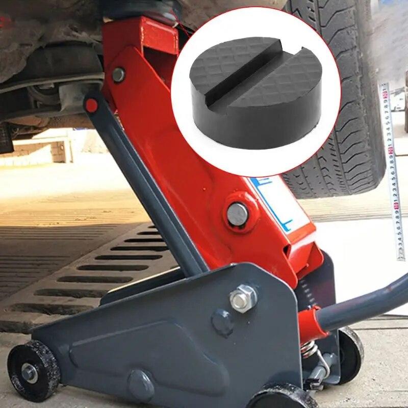 Black Car Jack Rubber Pad Anti-slip Rail Protector Support Block Heavy Duty For Car Lift Q9QD