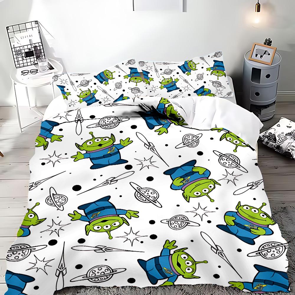Hot Toy Story Duvet Cover Pillowcase Cartoon Buzz Lightyear Bedding Set Adult Boy Girl Bedroom Decoration Children Gift Single