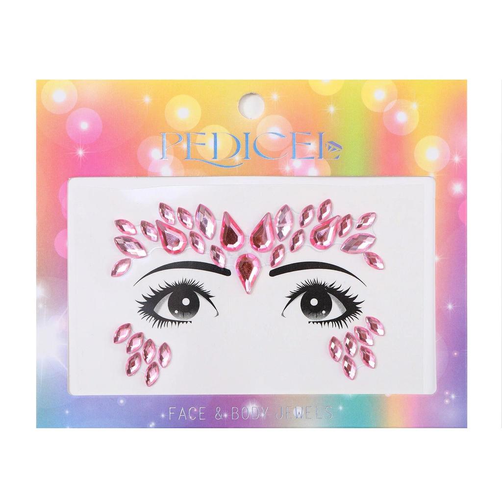 Colourful Kids Makeup Face Stickers Crystal Diamonds Gemstones Girls Women Holiday Glitter Party Self Adhesive Eye Face Tattoos