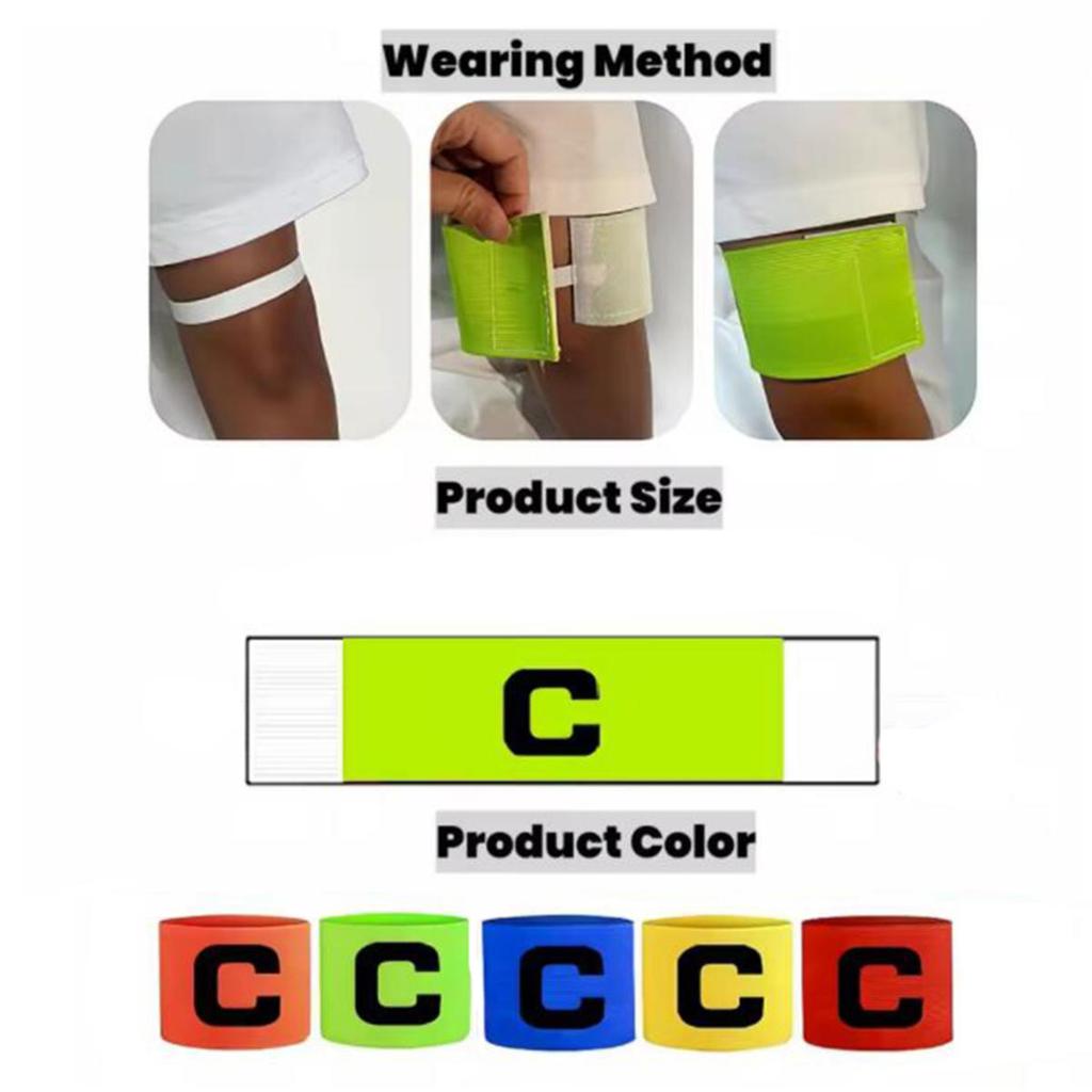 Captain Band Football Captain Armband Adjustable Elastic Sportsperson Protection Bands Breathable Arm Band Match Supplies