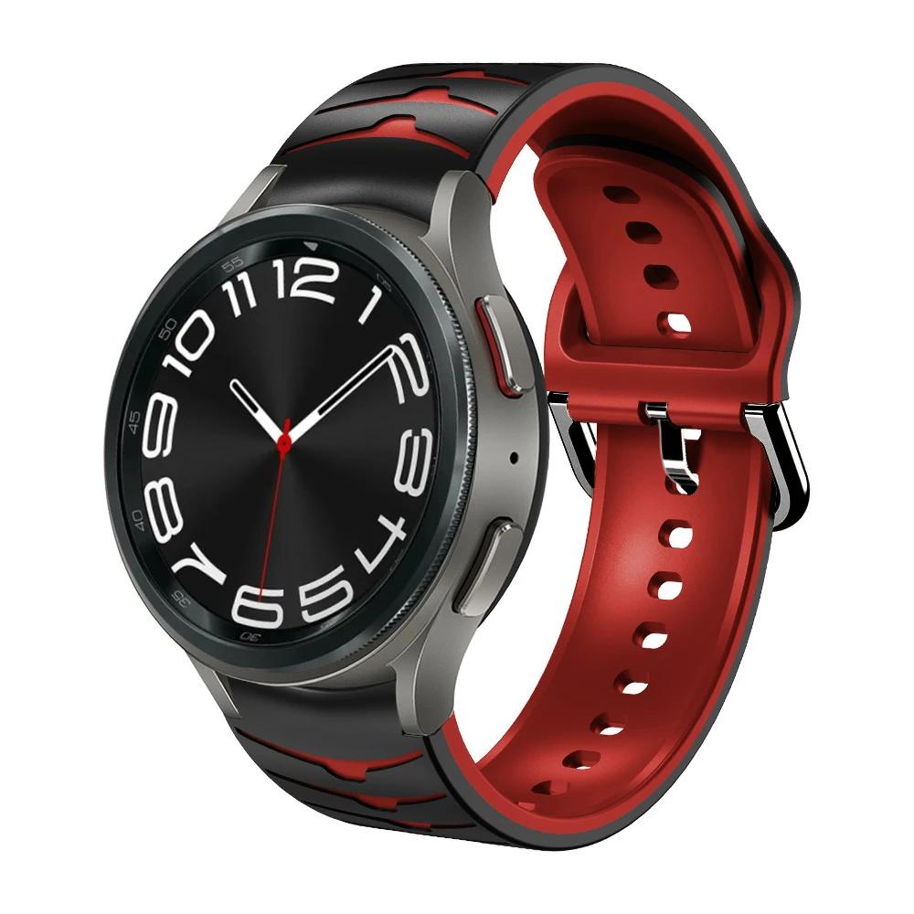Silicone No Gaps Strap For Samsung Galaxy Watch 7/6/5/4 44mm 40mm 5Pro 45mm Bracelet Band Galaxy 6 Classic 47mm 43mm 46mm Correa