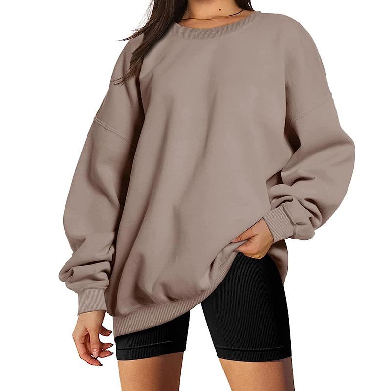 New women's spring and autumn casual tops, fashionable loose sweatshirts