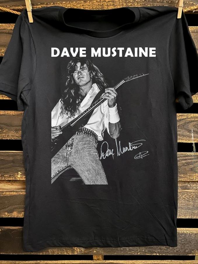 Dave Mustaine Perform In Concert Tee Shirt Cotton Short Sleeve UB459