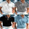 Polo Shirt Men Summer Short Sleeve Breathable Casual Fashion Polo Top For Youth