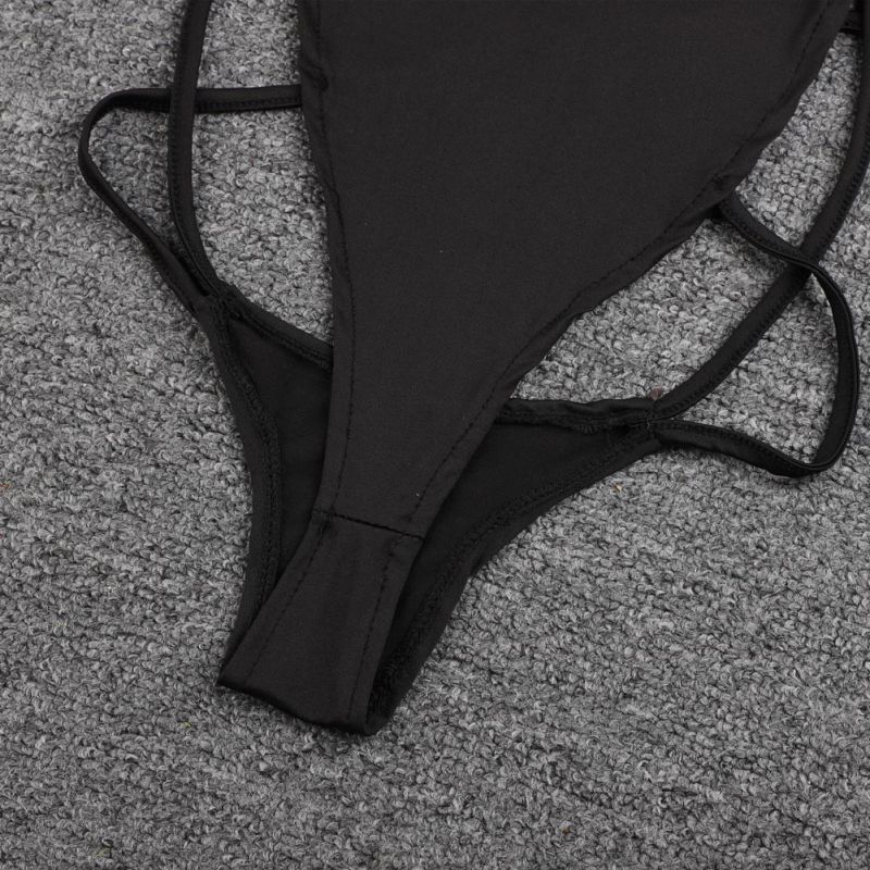 Ženy Erotické kombinézy Spodní prádlo Popruhy Černé body Spací prádlo Erotické pyžamo Sexy spodní prádlo Žena Letní plážové plavky bez rukávů Žena