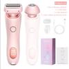 2 In 1 Electric Shaver for Women Lady Razor Hair Removal Waterproof Wet or Dry for Underarm Bikini Leg Portable Painless Trimmer