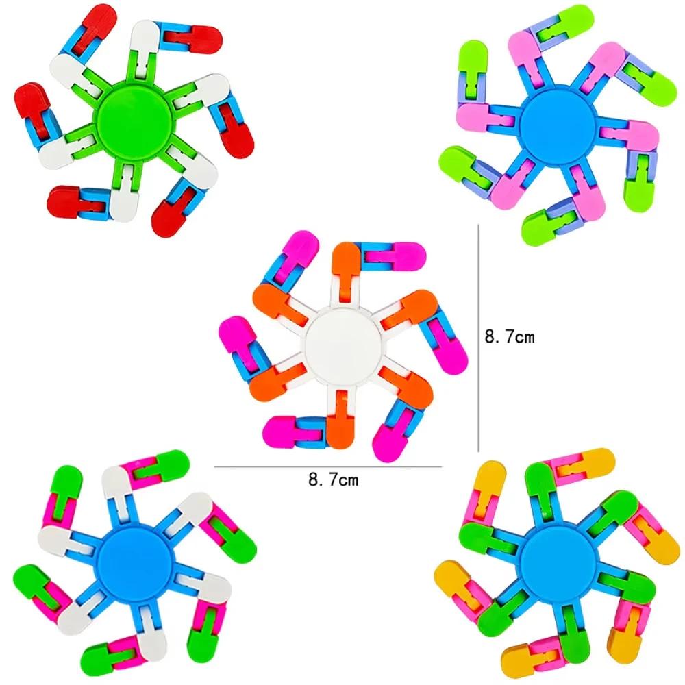 Non-Toxic Variety Fingertip Gyro Parent-Child Games Four-Link Bicycle Chain Top Decompression Toy Fidget Spinner Desk Toy